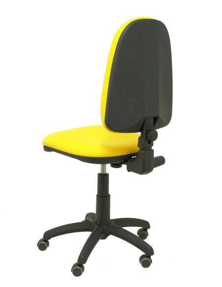 SILLA PIQUERAS Y CRESPO AYNA MECANISMO CONTACTO PERMANENTE RUEDAS de PARQUET ASIENTO Y RESPALDO TAPIZADO BALI AMARILLO