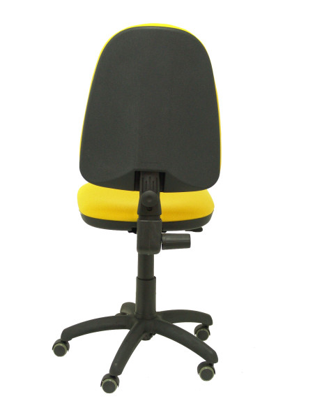 SILLA PIQUERAS Y CRESPO AYNA MECANISMO CONTACTO PERMANENTE RUEDAS de PARQUET ASIENTO Y RESPALDO TAPIZADO BALI AMARILLO