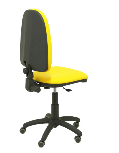 SILLA PIQUERAS Y CRESPO AYNA MECANISMO CONTACTO PERMANENTE RUEDAS de PARQUET ASIENTO Y RESPALDO TAPIZADO BALI AMARILLO