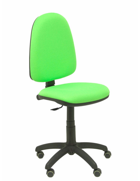 SILLA PIQUERAS Y CRESPO AYNA MECANISMO CONTACTO PERMANENTE RUEDAS de PARQUET ASIENTO Y RESPALDO TAPIZADO BALI VERDE PISTACHO