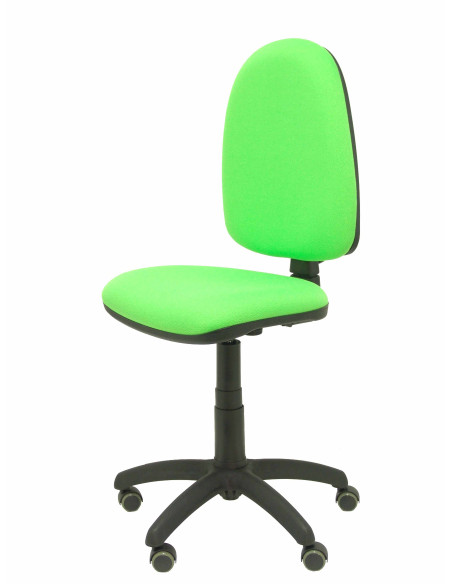 SILLA PIQUERAS Y CRESPO AYNA MECANISMO CONTACTO PERMANENTE RUEDAS de PARQUET ASIENTO Y RESPALDO TAPIZADO BALI VERDE PISTACHO