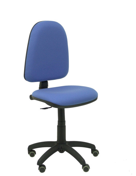SILLA PIQUERAS Y CRESPO AYNA MECANISMO CONTACTO PERMANENTE RUEDAS de PARQUET ASIENTO Y RESPALDO TAPIZADO BALI AZUL CLARO