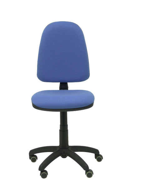 SILLA PIQUERAS Y CRESPO AYNA MECANISMO CONTACTO PERMANENTE RUEDAS de PARQUET ASIENTO Y RESPALDO TAPIZADO BALI AZUL CLARO