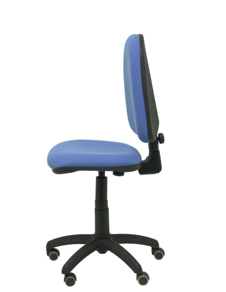 SILLA PIQUERAS Y CRESPO AYNA MECANISMO CONTACTO PERMANENTE RUEDAS de PARQUET ASIENTO Y RESPALDO TAPIZADO BALI AZUL CLARO