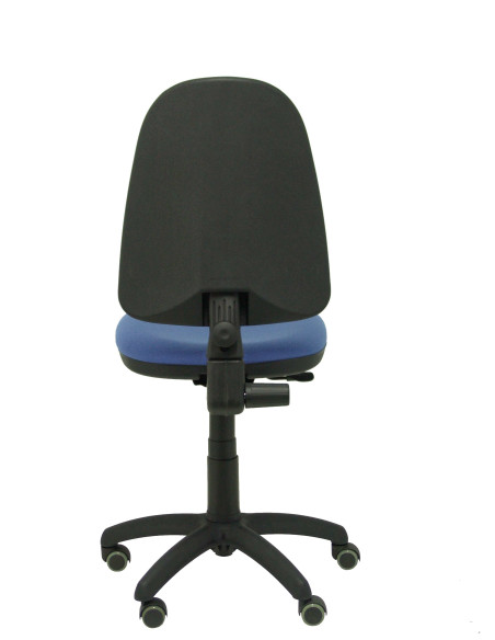 SILLA PIQUERAS Y CRESPO AYNA MECANISMO CONTACTO PERMANENTE RUEDAS de PARQUET ASIENTO Y RESPALDO TAPIZADO BALI AZUL CLARO