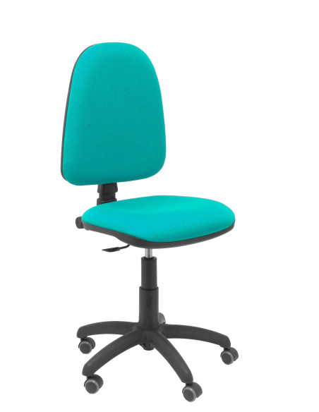 SILLA PIQUERAS Y CRESPO AYNA MECANISMO CONTACTO PERMANENTE RUEDAS de PARQUET ASIENTO Y RESPALDO TAPIZADO BALI VERDE TURQUESA