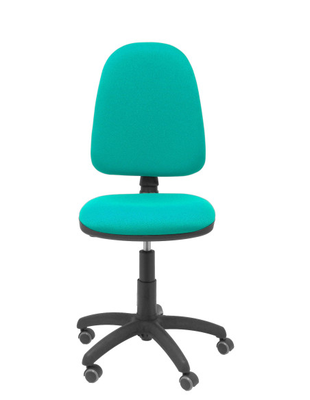 SILLA PIQUERAS Y CRESPO AYNA MECANISMO CONTACTO PERMANENTE RUEDAS de PARQUET ASIENTO Y RESPALDO TAPIZADO BALI VERDE TURQUESA
