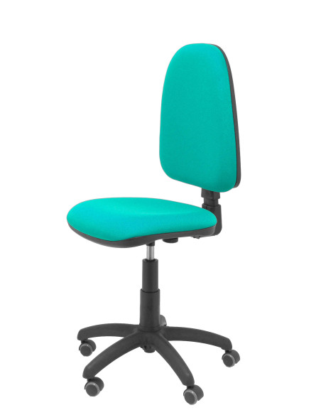 SILLA PIQUERAS Y CRESPO AYNA MECANISMO CONTACTO PERMANENTE RUEDAS de PARQUET ASIENTO Y RESPALDO TAPIZADO BALI VERDE TURQUESA