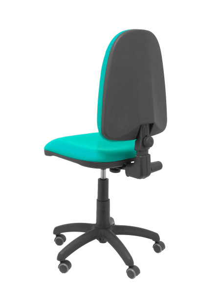 SILLA PIQUERAS Y CRESPO AYNA MECANISMO CONTACTO PERMANENTE RUEDAS de PARQUET ASIENTO Y RESPALDO TAPIZADO BALI VERDE TURQUESA