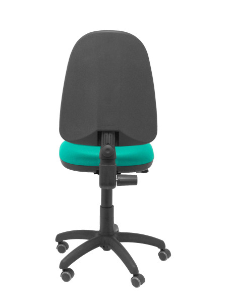 SILLA PIQUERAS Y CRESPO AYNA MECANISMO CONTACTO PERMANENTE RUEDAS de PARQUET ASIENTO Y RESPALDO TAPIZADO BALI VERDE TURQUESA