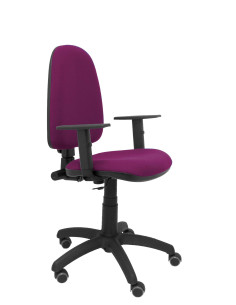 SILLA OPERATIVA AYNA BALI CON BRAZOS REGULABLES Y RUEDAS DE PARQUÉ