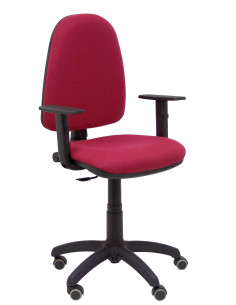 SILLA OPERATIVA AYNA BALI CON BRAZOS REGULABLES Y RUEDAS DE PARQUÉ