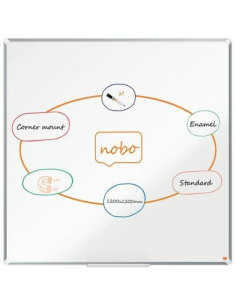 PIZARRA BLANCA NOBO PREMIUM PLUS 120x120cm ACERO LACADO 2