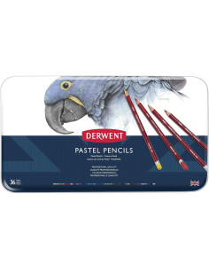 CAJA DE METAL 36 LÁPICES DERWENT PASTEL