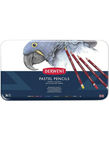 CAJA DE METAL 36 LÁPICES DERWENT PASTEL