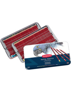 CAJA DE METAL 72 LÁPICES DERWENT PASTEL 2