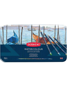 CAJA DE METAL 72 LÁPICES DERWENT WATERCOLOUR
