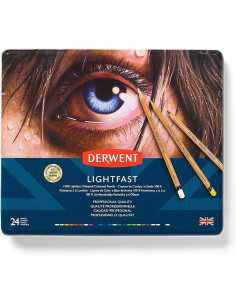 CAJA DE METAL 24 LÁPICES DERWENT LIGHTFAST