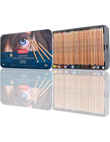CAJA DE METAL 36 LÁPICES DERWENT LIGHTFAST