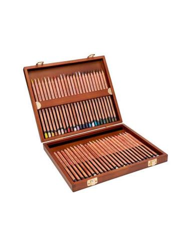 CAJA DE MADERA 48 LÁPICES DERWENT LIGHTFAST