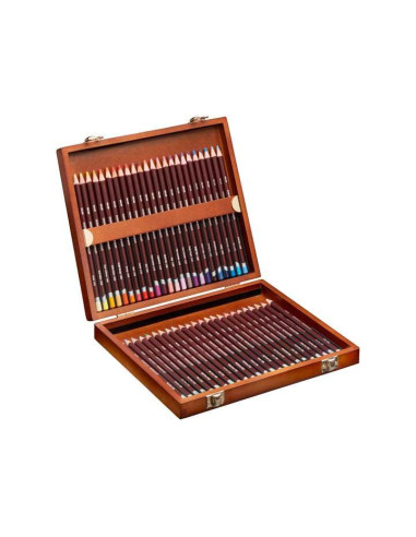 CAJA DE MADERA 48 LÁPICES DERWENT COLOURSOFT