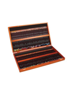 CAJA DE MADERA 72 LÁPICES DERWENT COLOURSOFT 2