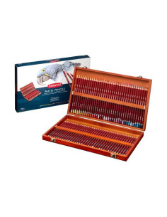 CAJA DE MADERA 72 LÁPICES DERWENT PASTEL