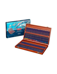 CAJA DE MADERA 72 LÁPICES DERWENT INKTENSE