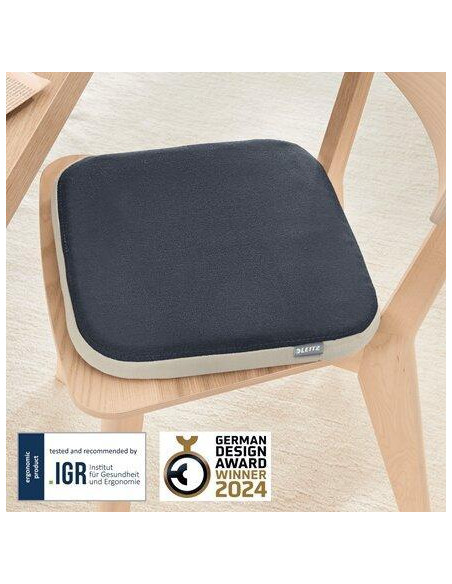 COJIN ERGONOMICO LEITZ ACTIVE WOBBLE CON FUNDA GRIS OSCURO
