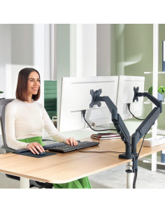 BRAZO DUAL PARA MONITOR LEITZ ERGO SPACE SAVING 2