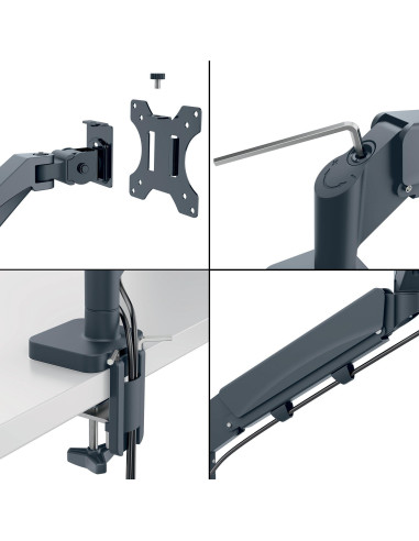 BRAZO DUAL PARA MONITOR LEITZ ERGO SPACE SAVING