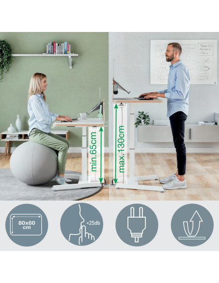 ESCRITORIO COMPACTO LEITZ ERGO SIT-STAND ELÉCTRICO