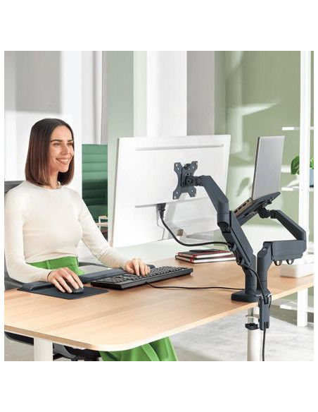 BRAZO PARA MONITOR Y PORTÁTIL LEITZ ERGO SPACE SAVING