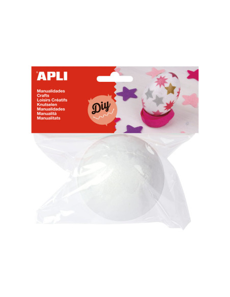 PACK 1 BOLA POREXPAN APLI KIDS 80 mm