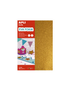 PACK 4h GOMA EVA PURPURINA APLI KIDS A4