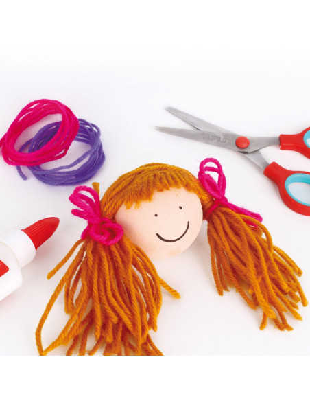 PACK 4 OVILLOS APLI DE LANA TONOS ROJOS