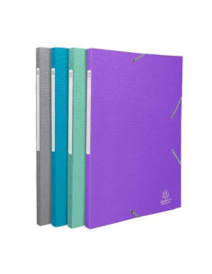 CARPETAS EXACOMPTA CON GOMAS Y 3 SOLAPAS