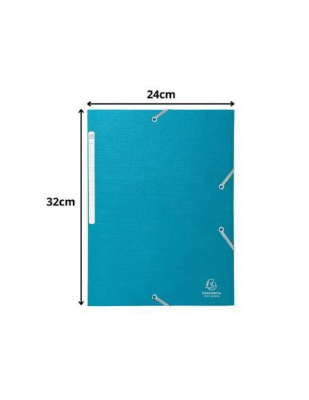 CARPETAS EXACOMPTA CON GOMAS Y 3 SOLAPAS
