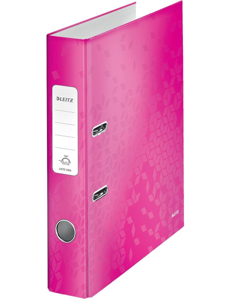 ARCHIVADOR palanca LEITZ WOW A4 180 50mm FUCSIA METALIZADO