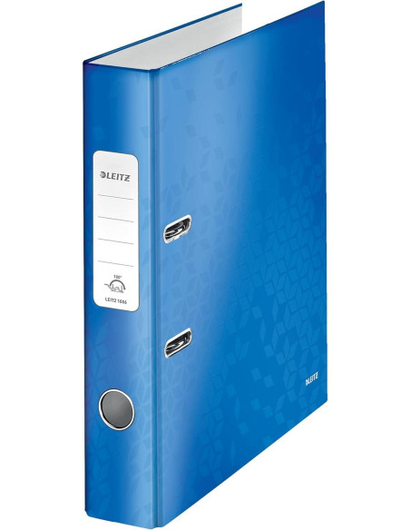 ARCHIVADOR palanca LEITZ WOW A4 180 50mm AZUL METALIZADO