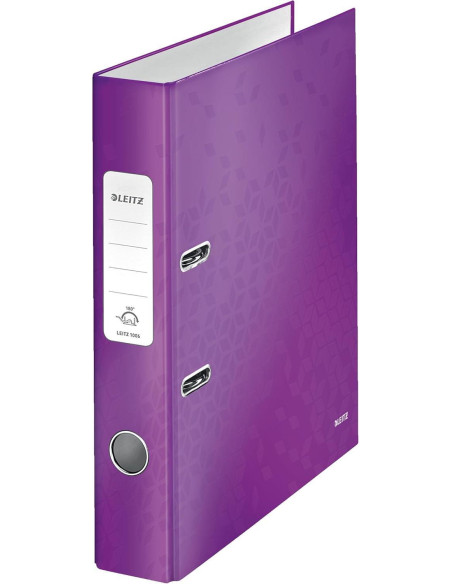 ARCHIVADOR palanca LEITZ WOW A4 180 50mm VIOLETA METALIZADO