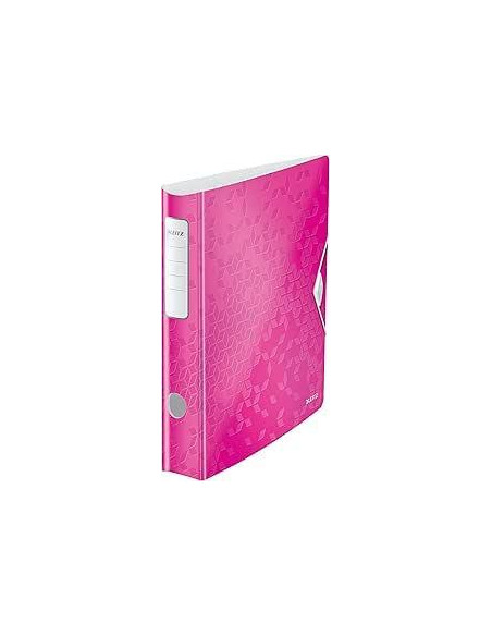 ARCHIVADOR palanca LEITZ WOW ACTIVE A4 180 50mm FUCSIA METALIZADO