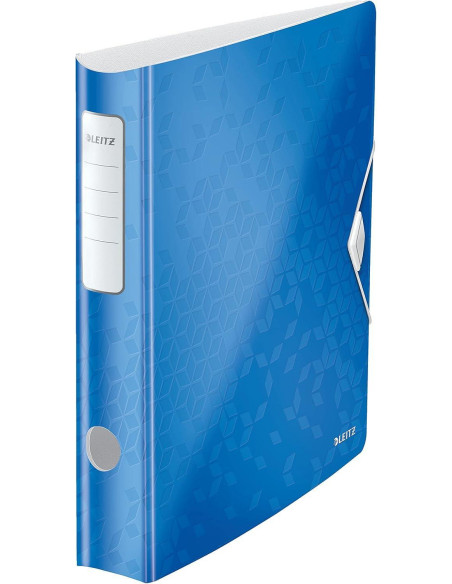 ARCHIVADOR palanca LEITZ WOW ACTIVE A4 180 50mm AZUL METALIZADO