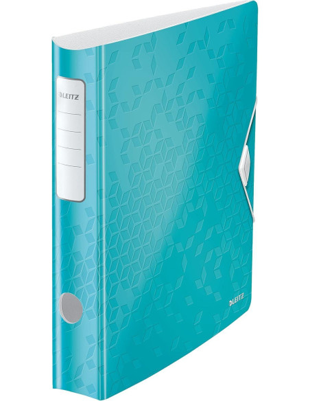 ARCHIVADOR palanca LEITZ WOW ACTIVE A4 180 50mm TURQUESA METALIZADO