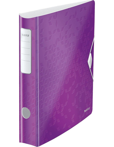 ARCHIVADOR palanca LEITZ WOW ACTIVE A4 180 50mm VIOLETA METALIZADO