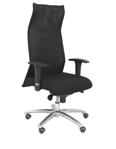 PIQUERAS Y CRESPO SILLÓN DE DIRECCIÓN ERGONÓMICO MOD SAHUCO CON MECANISMO SINCRO REGULABLE RESPALDO DE MALLA BRAZOS REGULABLE