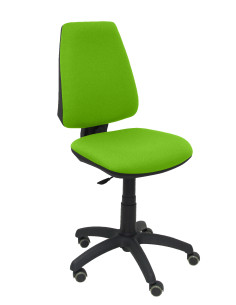 PIQUERAS Y CRESPO SILLA ELCHE GIRATORIA CP SIN BRAZOS RUEDAS DE PARQUET TEJIDO BALI VERDE PISTACHO 2