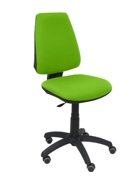 PIQUERAS Y CRESPO SILLA ELCHE GIRATORIA CP SIN BRAZOS RUEDAS DE PARQUET TEJIDO BALI VERDE PISTACHO