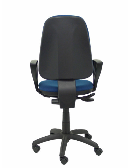 SILLA PIQUERAS Y CRESPO TARACON BRAZOS FIJOS MECANISMO SINCRO REGULABLE EN ALTURA ASIENTO Y RESPALDO TAPIZADO BALI AZUL MARINO