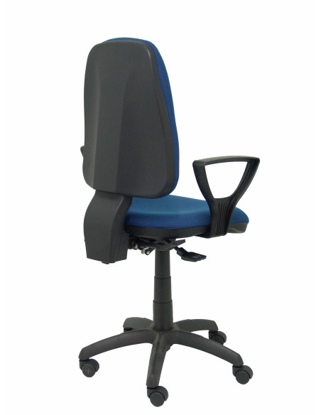 SILLA PIQUERAS Y CRESPO TARACON BRAZOS FIJOS MECANISMO SINCRO REGULABLE EN ALTURA ASIENTO Y RESPALDO TAPIZADO BALI AZUL MARINO